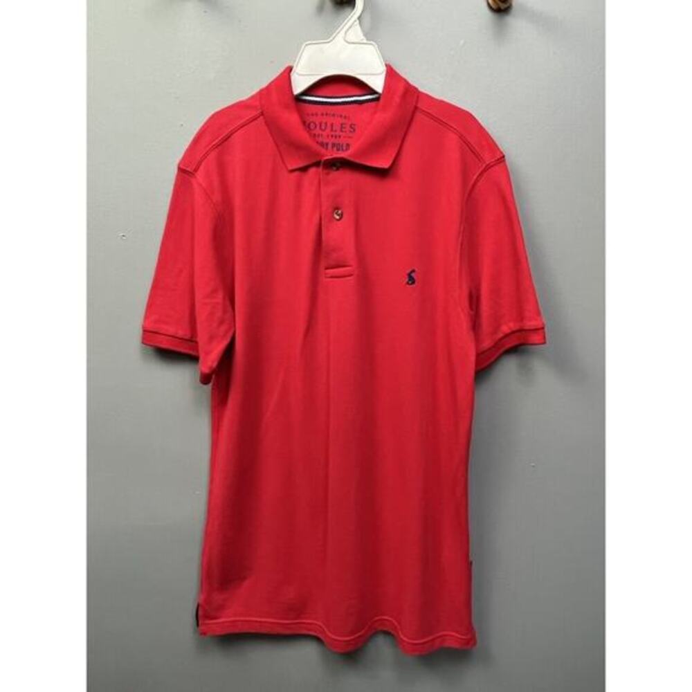 Joules woody polo shirt‎ Mens Small Poppy short sleeve